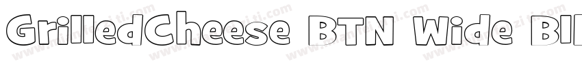 GrilledCheese BTN Wide Blk字体转换